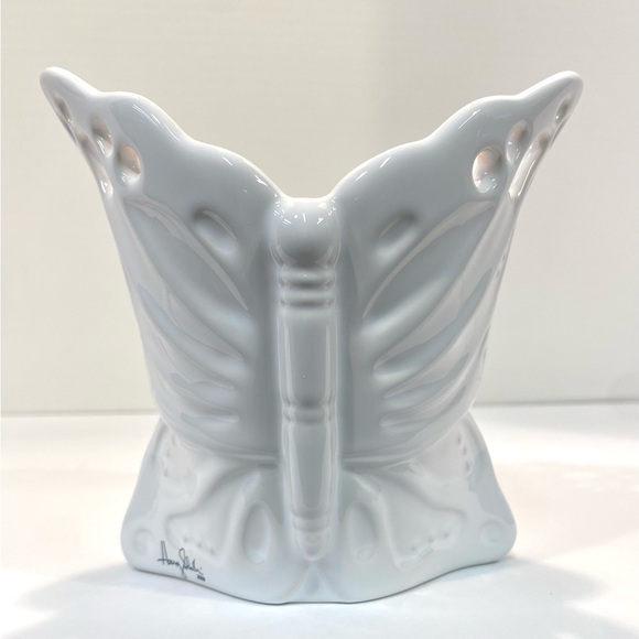 Harry Slatkin for Bath and Body Works Butterfly Flower Candle 2009 Signed - Picture 7 of 13